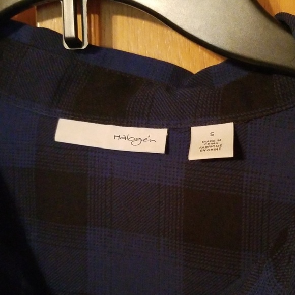 Halogen Sheer Plaid Dress - Picture 4 of 4